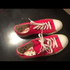 Hot Pink! Converse All-Stars-Double Tongue-Sz 7(W)